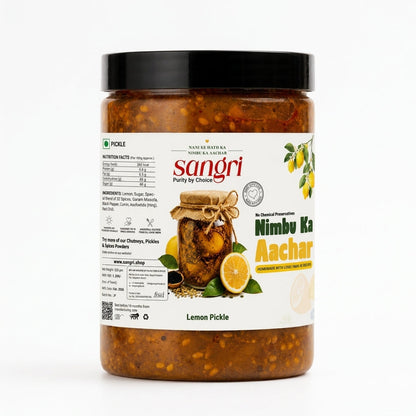 Homemade Nimbu Achar – Traditional Indian Lemon Pickle with Spices | Sweet & Tangy Taste