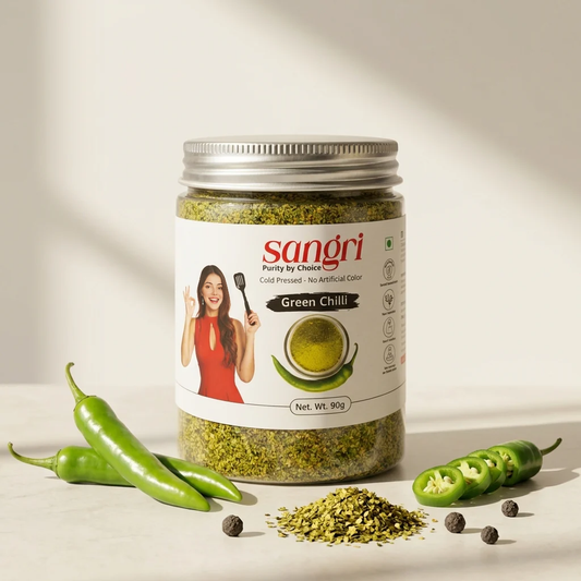 Sangri Green Chilli Powder – Hari Mirch Powder | 100% Pure & Fresh, 90g