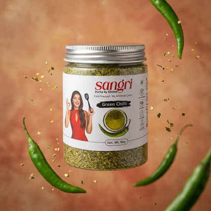 Sangri Green Chilli Powder – Hari Mirch Powder | 100% Pure & Fresh, 90g