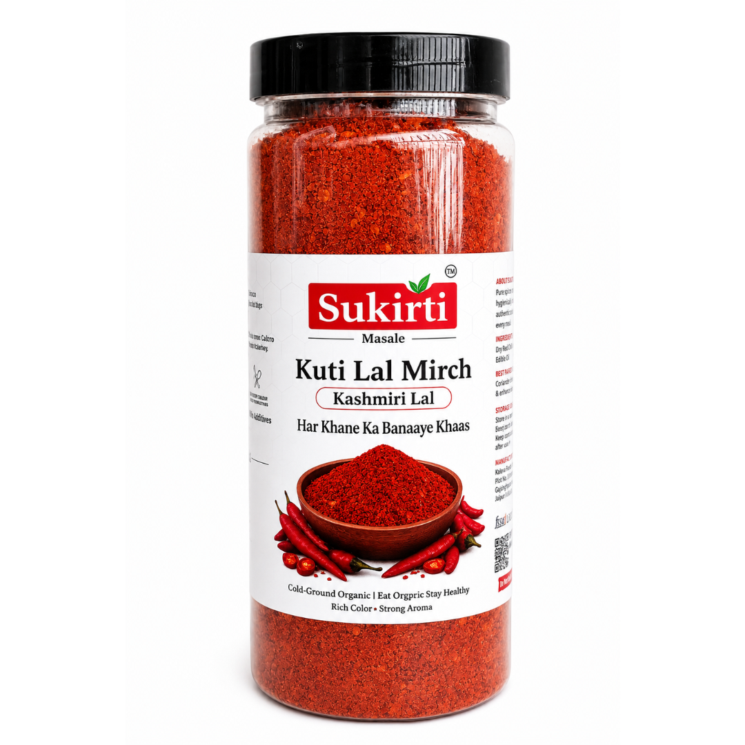 Kashmiri Kuti Lal Mirch – Vibrant Color, Rich Aroma | 250g Pack