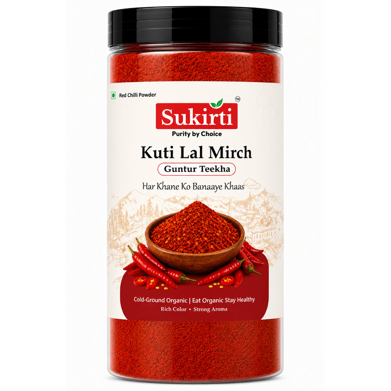Guntur Teekha Lal Mirch – Bold Heat & Authentic Flavor | 250g Pack