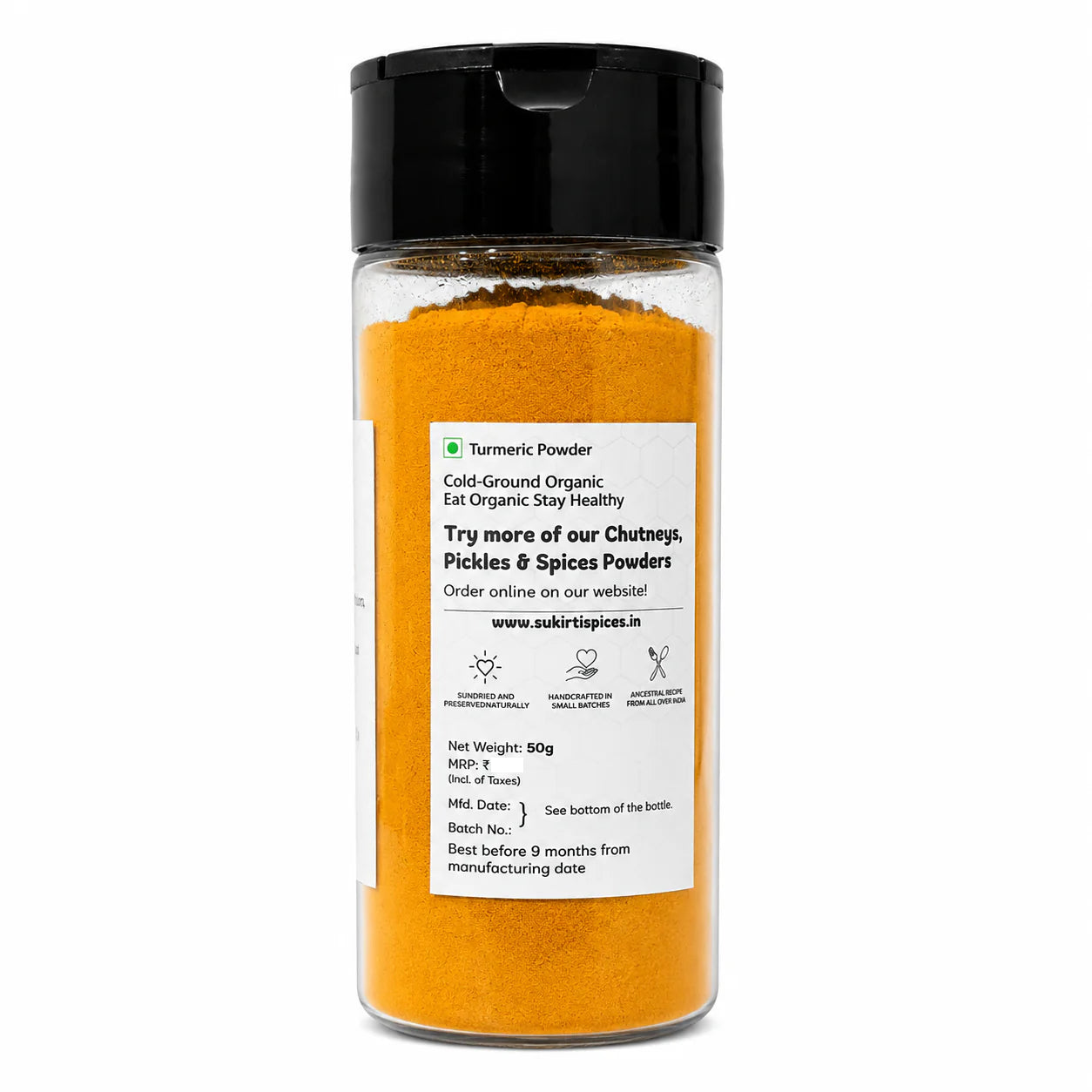 Lakadong Turmeric Powder - Strater Pack (50g)