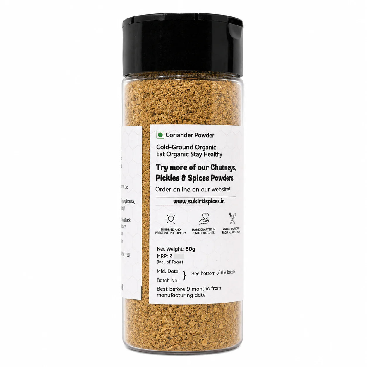 Hadoti Coriander Powder Source from Rajasthan - Starter Pack (50g)