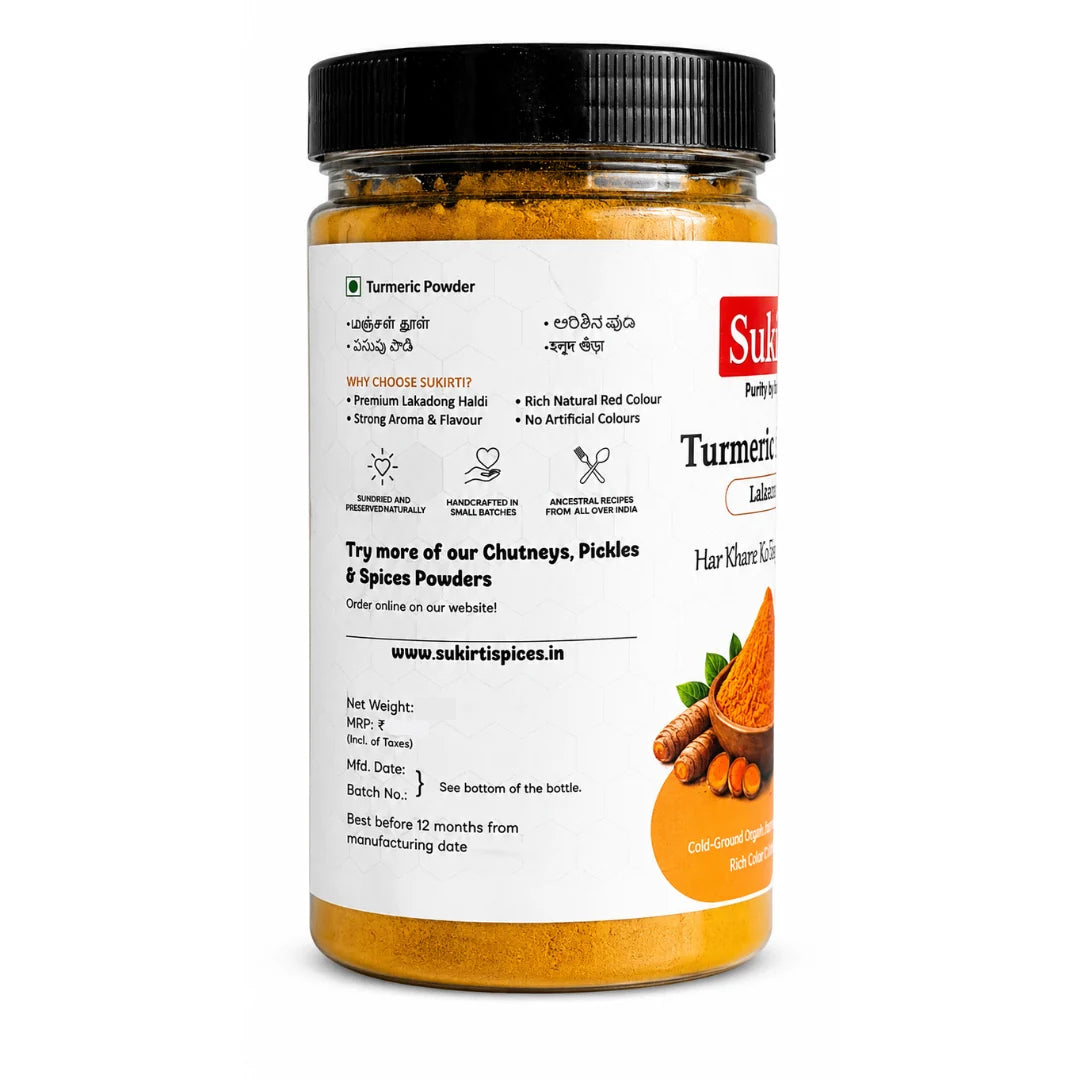 Lakadong Turmeric Powder (250g) Pack