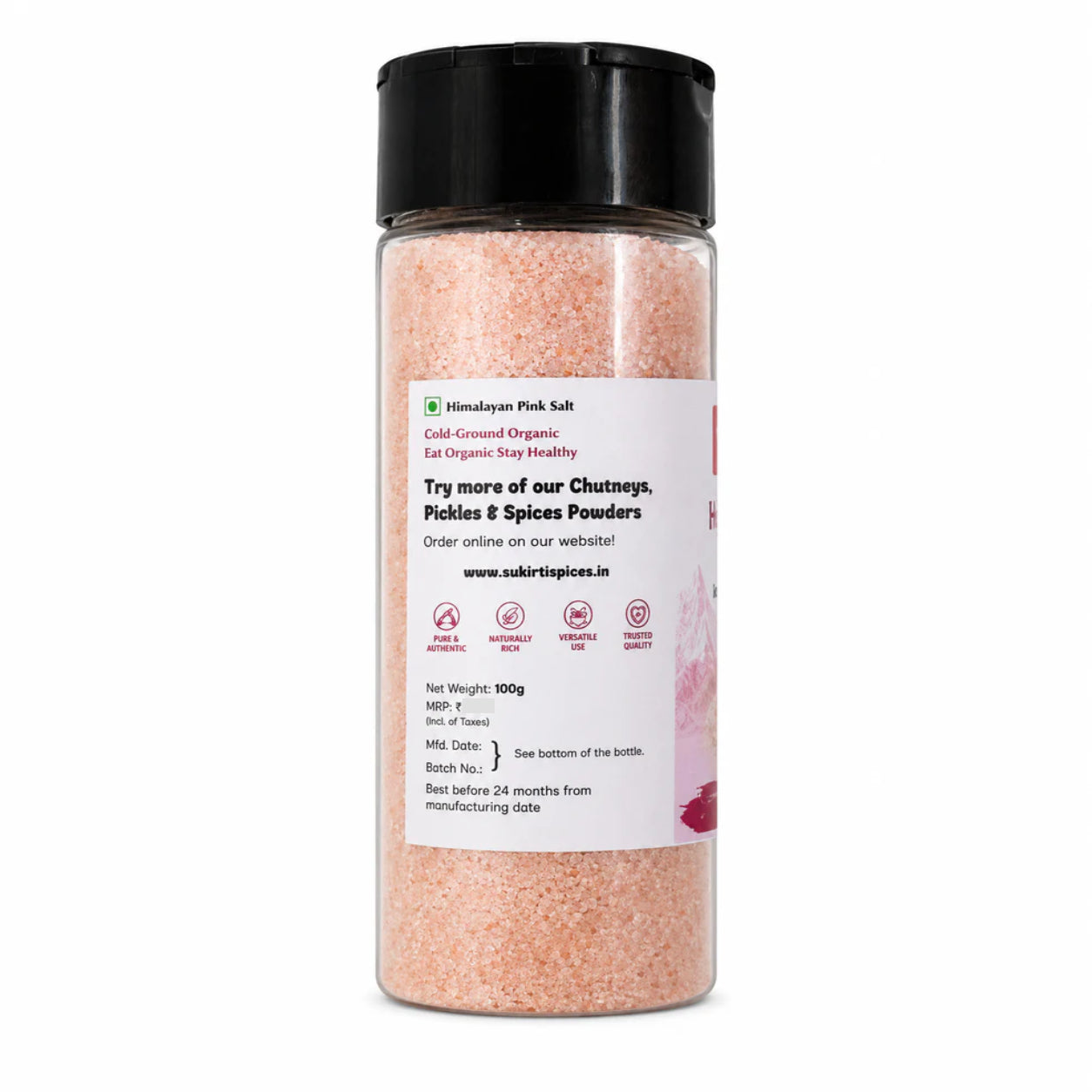 Himalayan Pink Salt | Pure & Unrefined, 84 Minerals - Starter Pack (100g)